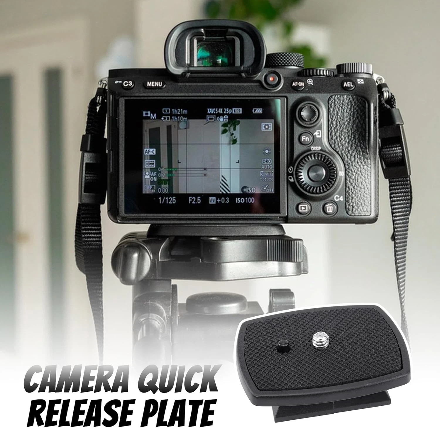 Camera Quick Release Plate, 43 Mm Tripod Quick Release Plate for Tripods and Cam
