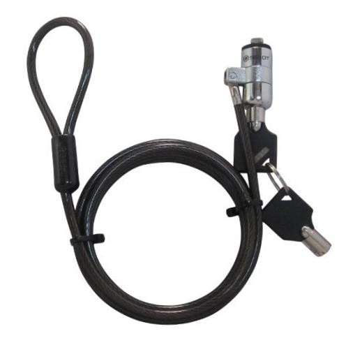 Sendt Black Notebook/Laptop Keyed Lock Security Cable