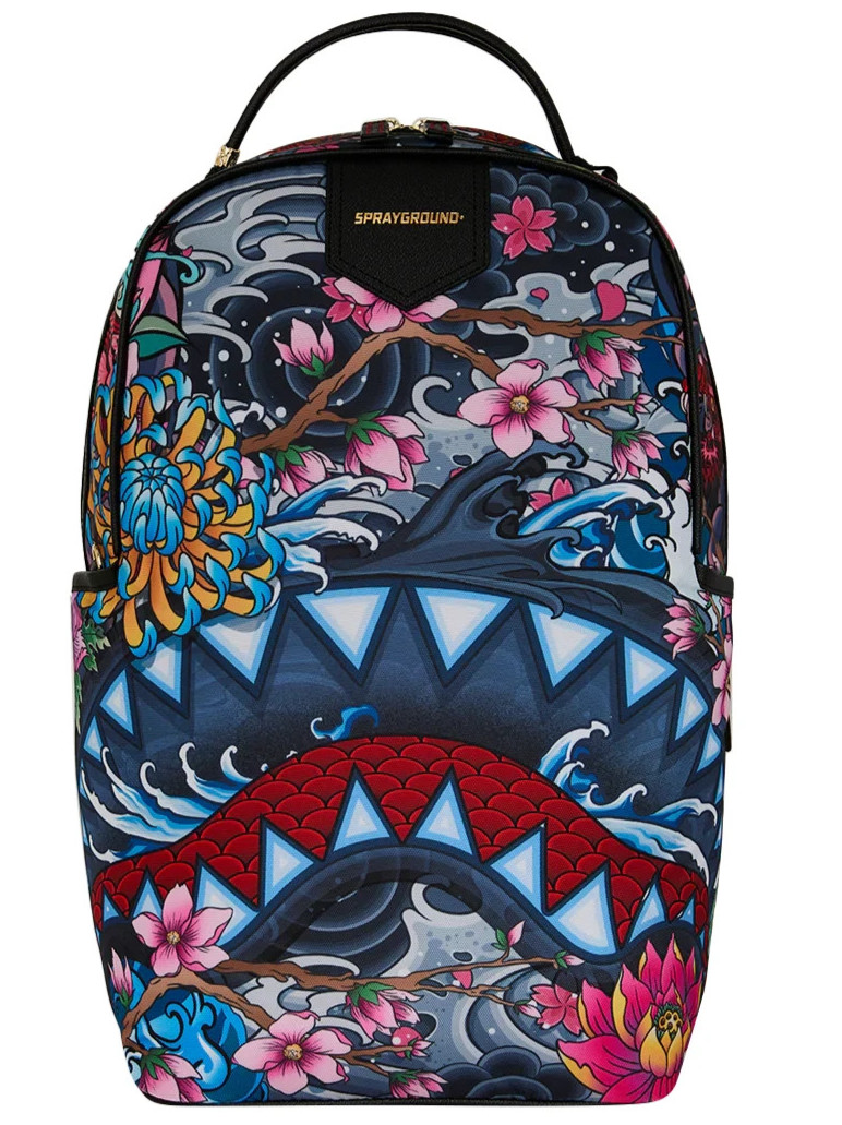 Sprayground KYOTO Colors Japanese Backpack🔥New Black Bookbag Large School Bag
