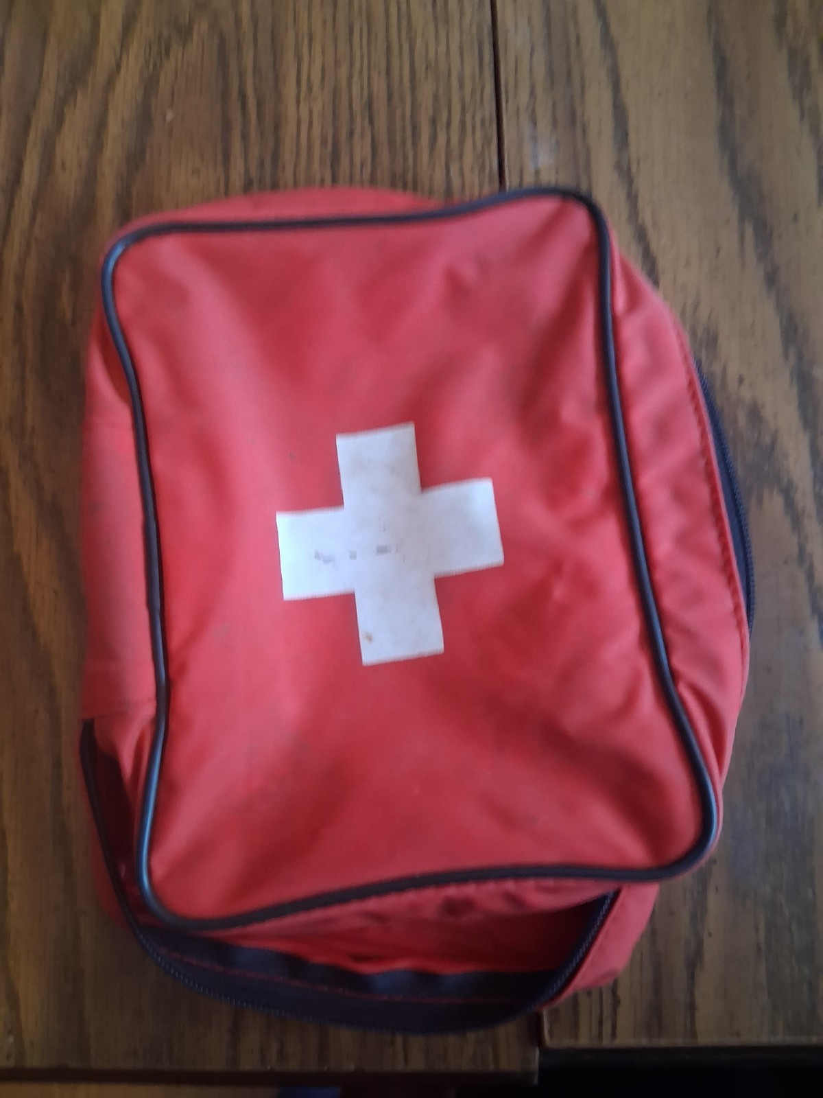 Used FIRST AID KIT POUCH BAG EMPTY W/ ZIPPER  POUCHES  (EMERGENCY)
