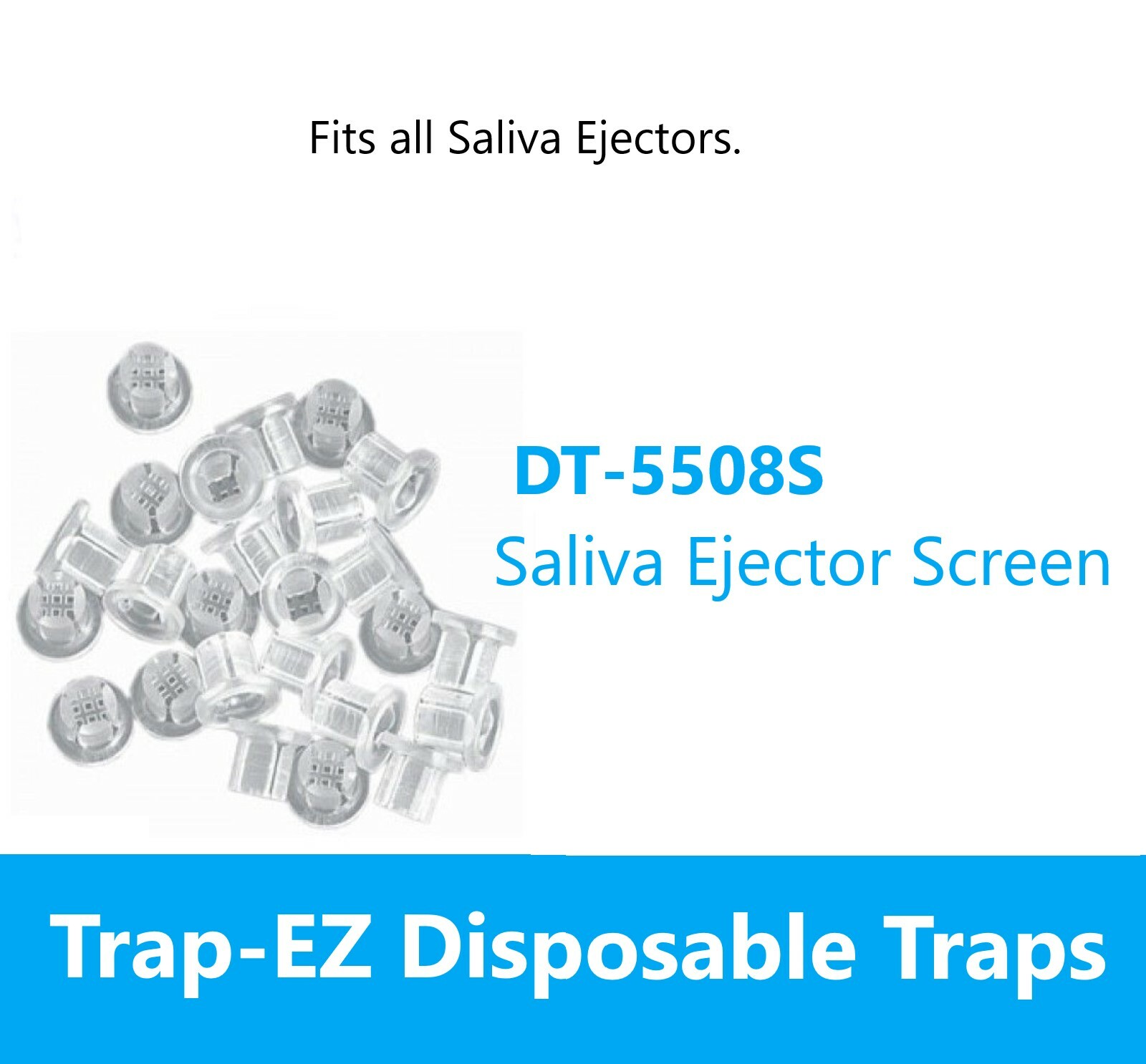 Disposable Evacuation Traps #6100C, Universal, 144/Box, Fits Most Cuspidor Bowls