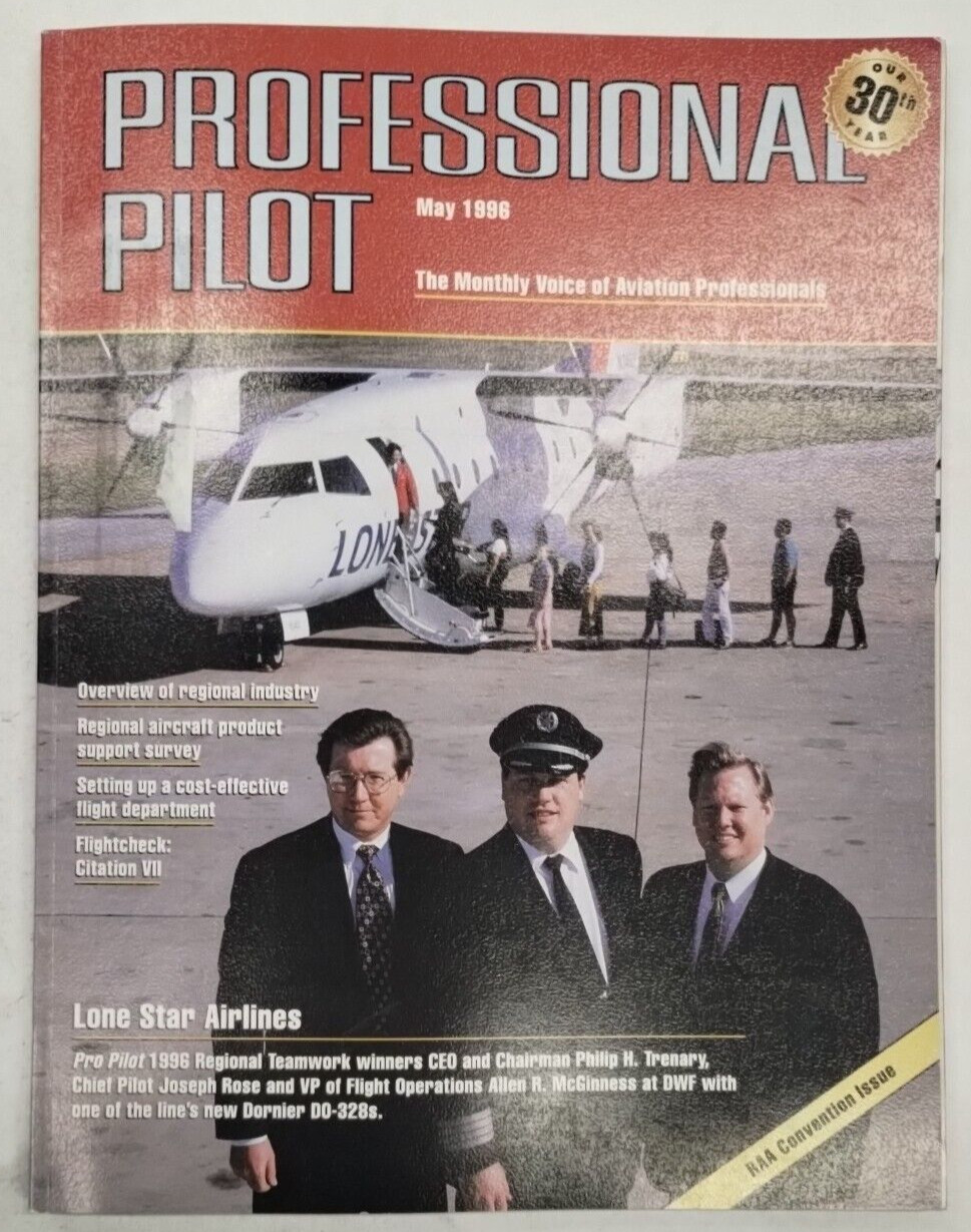 Professional Pilot Magazine /Volume 30/ No. 5/ May 1996-Original