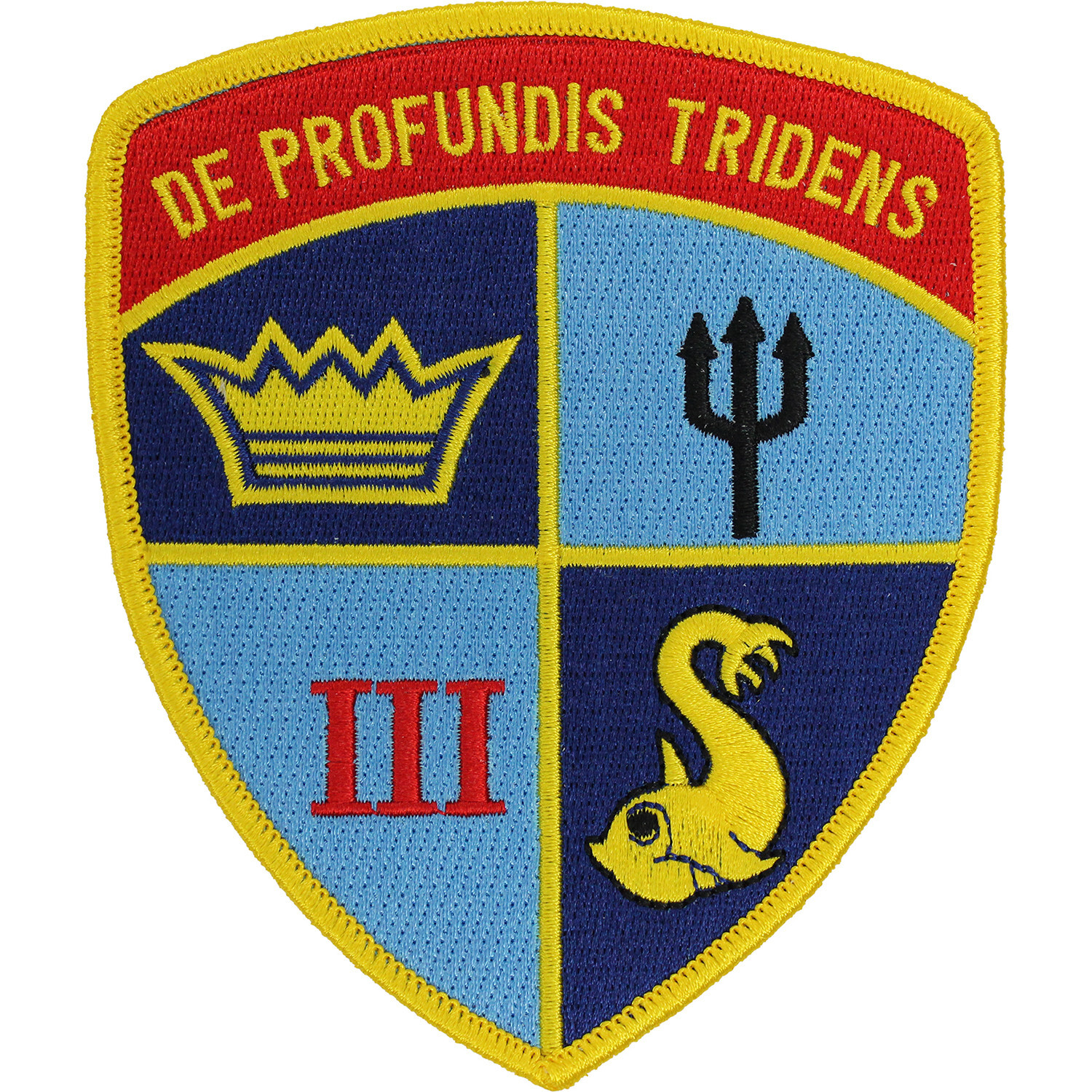 Navy Submarine Squadron 3 Patch (3 3/4" x 4 1/2" ) P1662