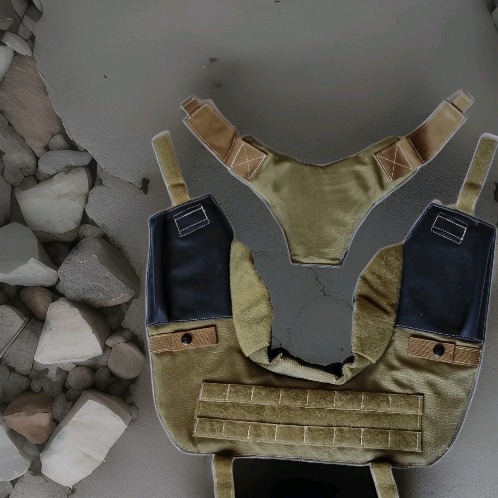 Surplus Modular Armor System Shoulder Carrier And Throat Protection Read Ad