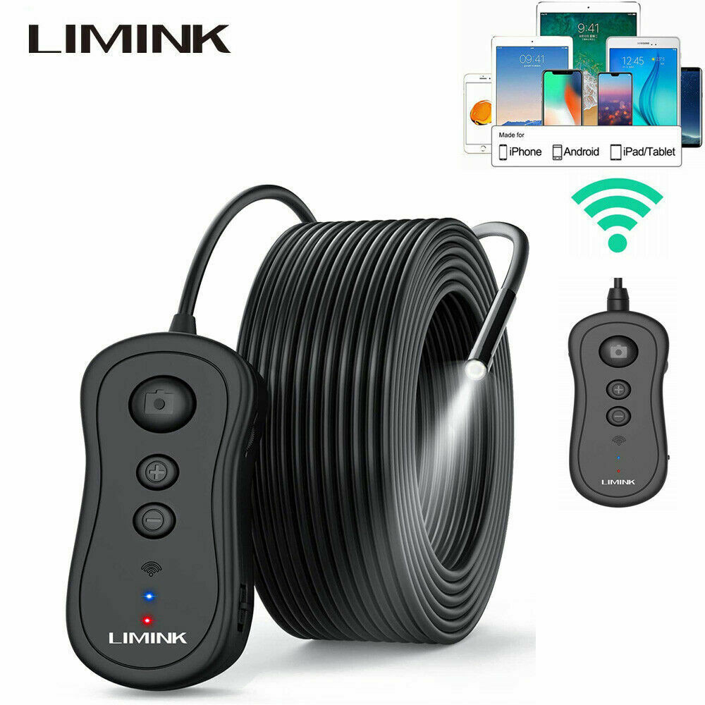 6LED USB Snake Endoscope Borescope HD Inspection Camera Scope 5M 8.5mm WiFi