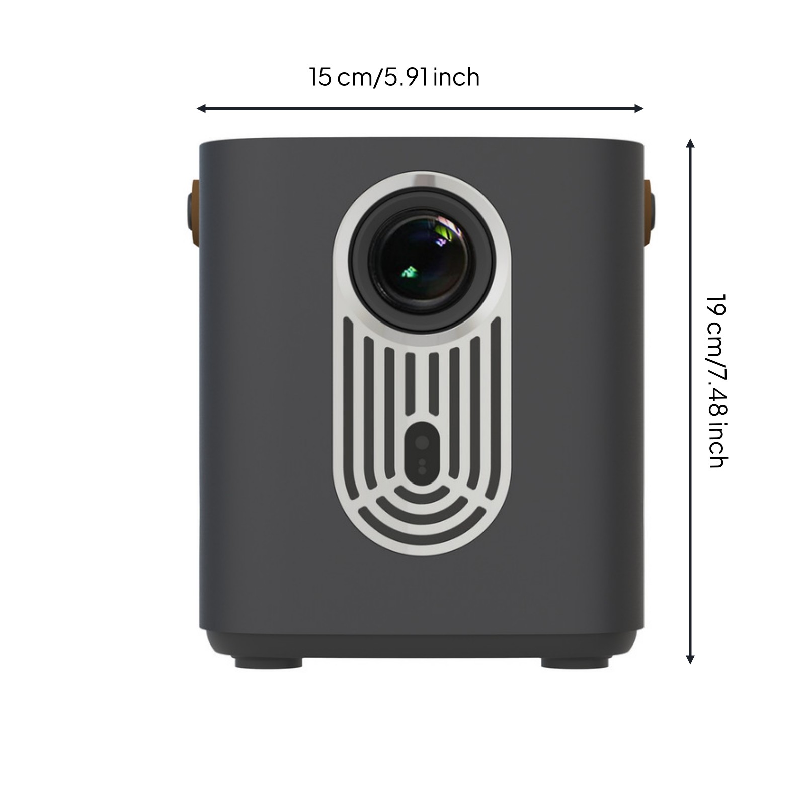 Portable Projection Device with Handle Electric Focus for Bedroom