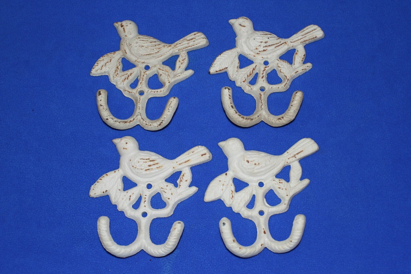 Cast Iron Songbird Wall Hooks - 4 items - DLT
