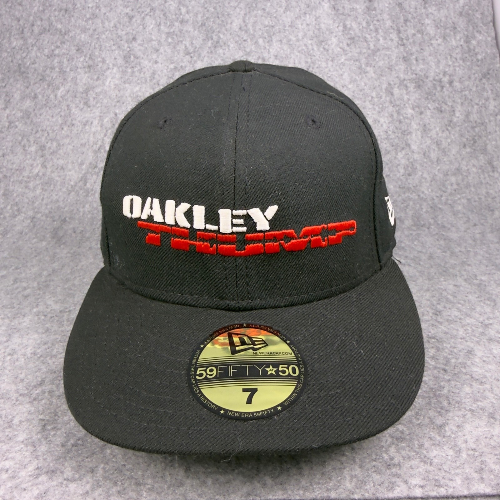 New Era 59FIFTY Oakley Throwback Black Fitted Cap Size 7
