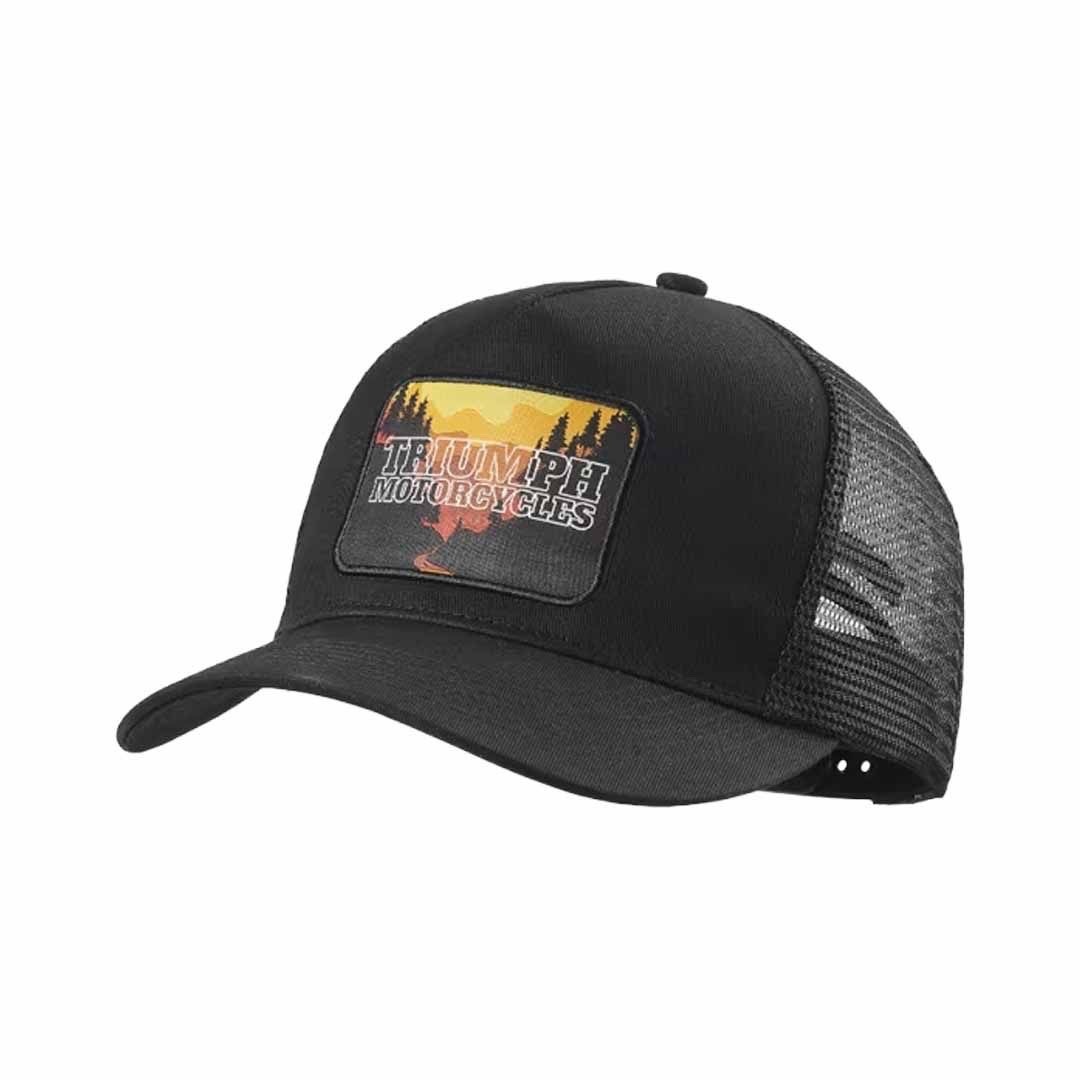 Triumph Motorcycles Roadtrip Black Trucker Hat - MCAS24304