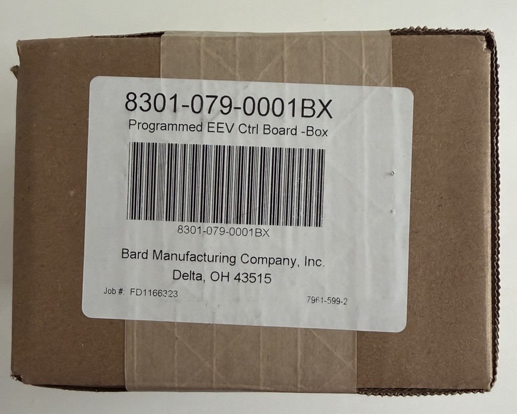 Bard HVAC 8301-079-0001BX PROGRAMMED EEV CTRL BOARD -BOX. (FACTORY SEALED)