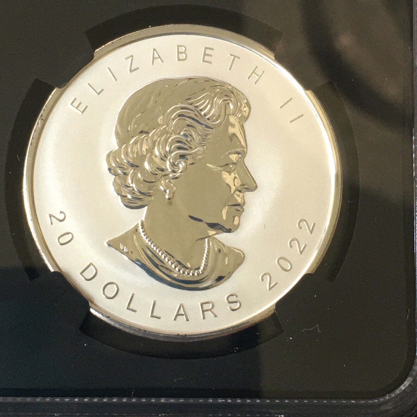 2022 Canada NGC REVERSE PF 70 Silver Maple Leaf Ultra High Relief Black Core 1st