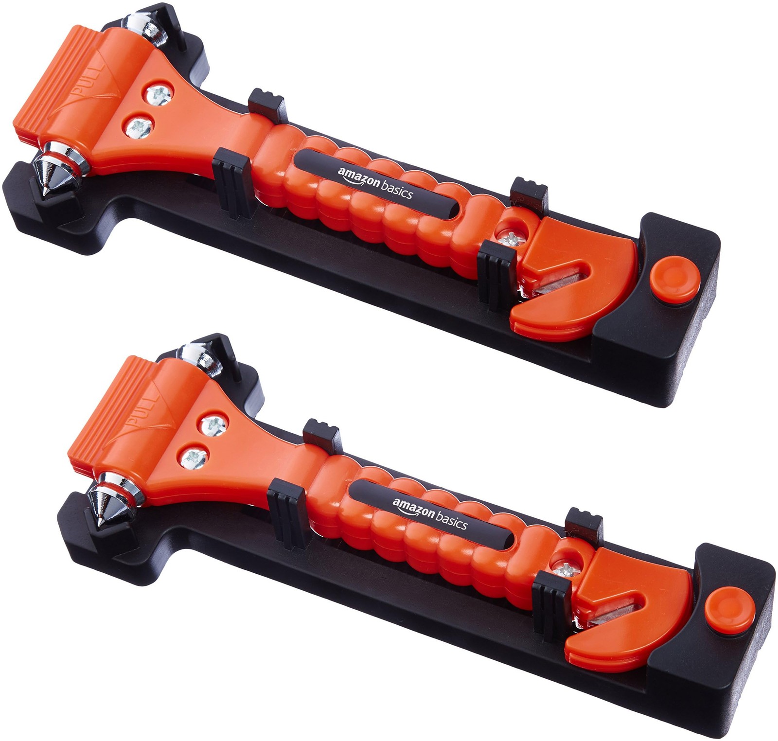 Amazon Basics Emergency Escape Tool, Window Breaker and 2-Pack, Orange