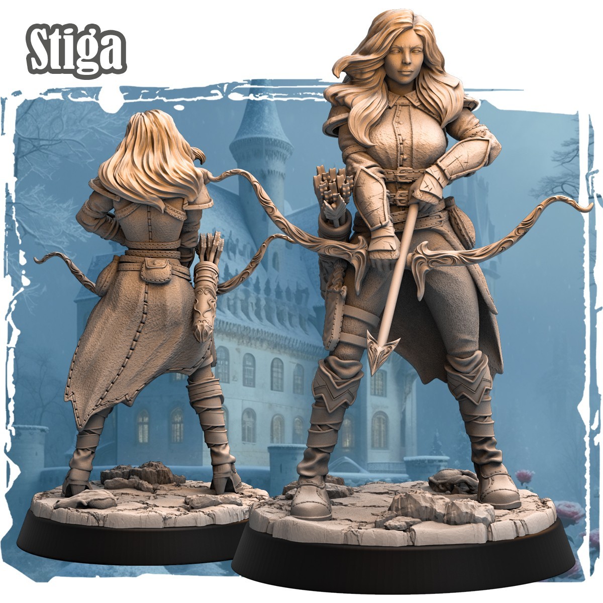 Dungeons & Dragons Playable Character Female Human Stiga - Ranger, Archer