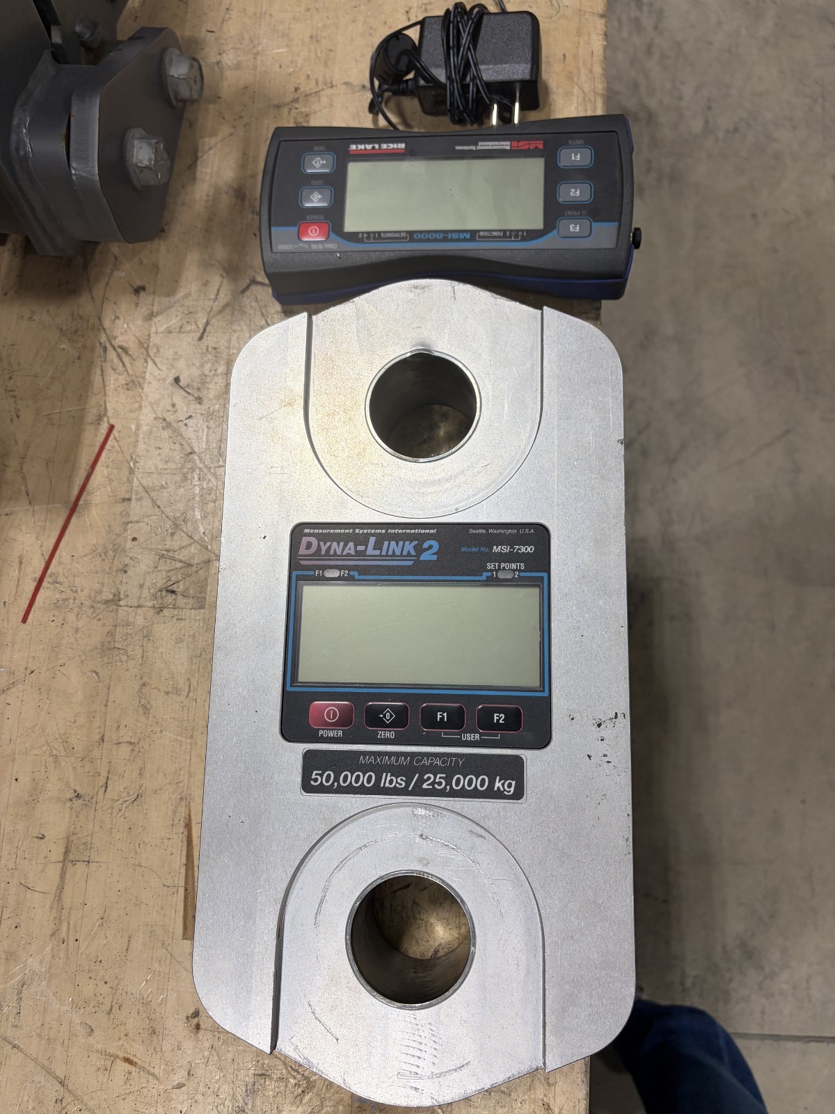 MSI-7300 50,000 lb Dyna-Link 2 Tension Dynamometer INCLUDES Frequency Display