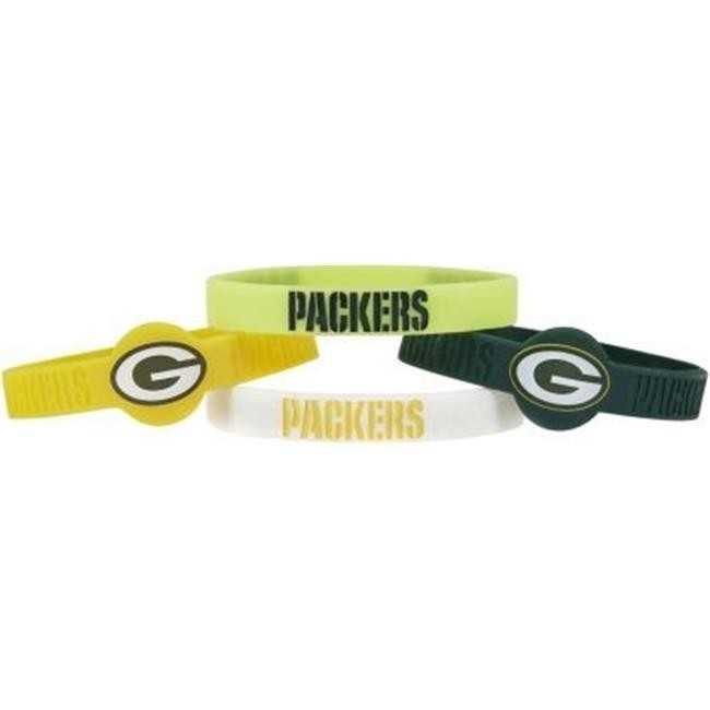 Green Bay Packers Bracelets 4 Pack Silicone
