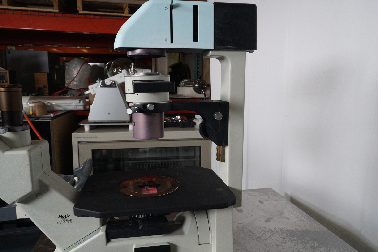 Motic AE31 Inverted Phase Contrast Microscope W 4X, PH 10X, PH 40X Objectives