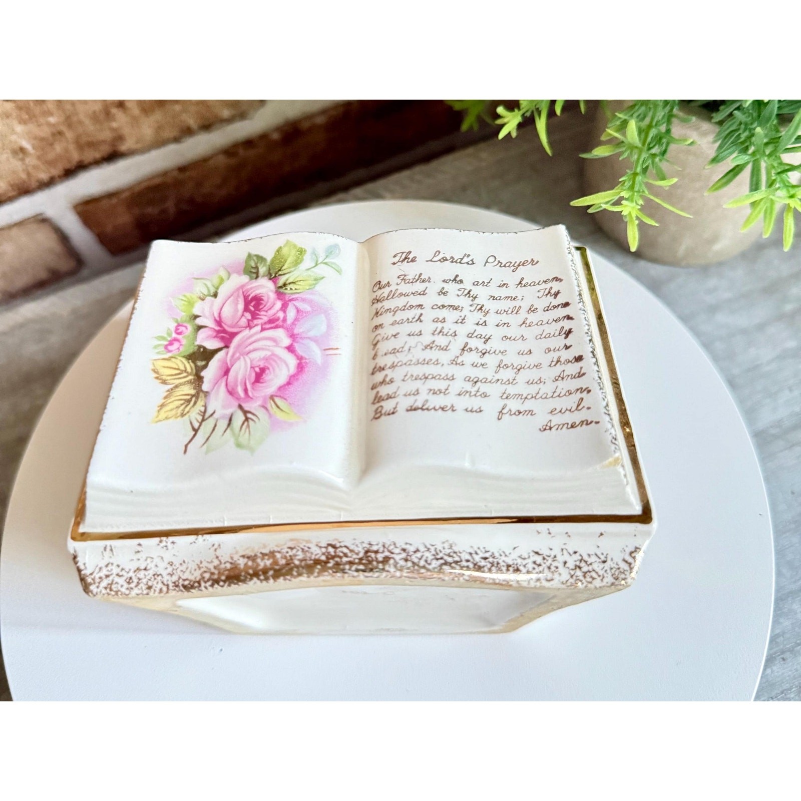 Lord's Prayer Wall Pocket Vase