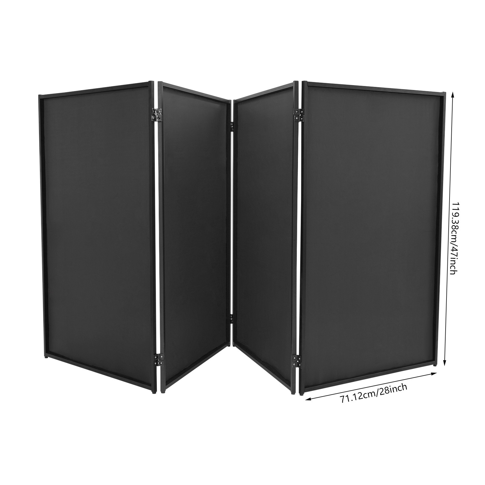 DJ Foldable Booth Panel Portable Facade Event Cover Screen Detachable w/ Bag