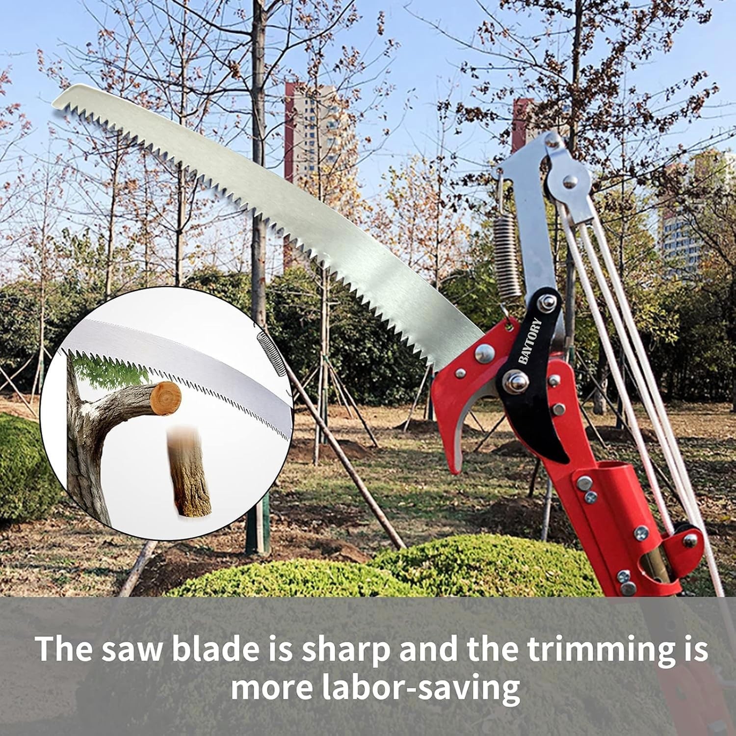 Extendable Tree Pruner Saw,High-Altitude Branches Trimmer Pruning Multicolor