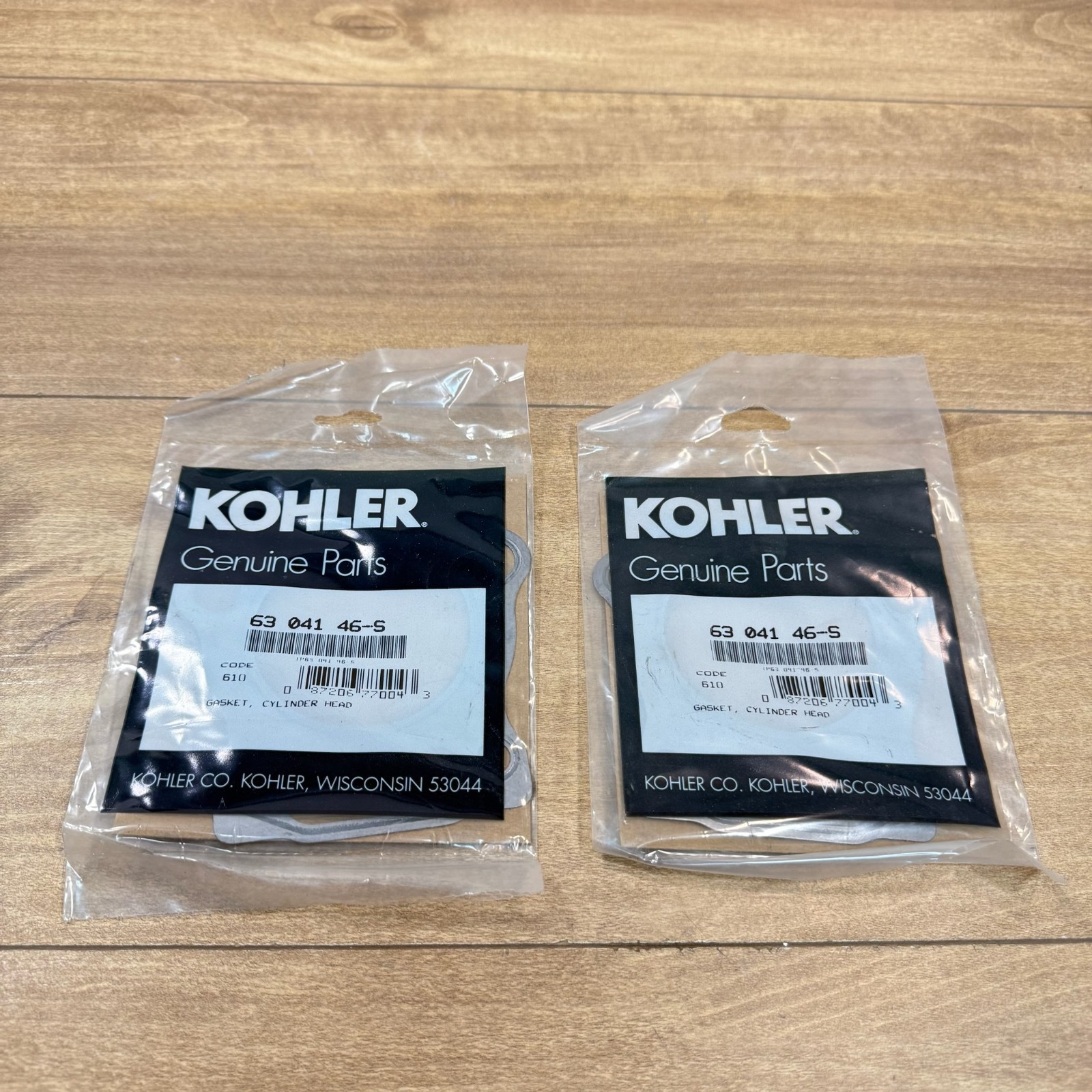 New KOHLER OEM NOS CYLINDER HEAD GASKET QTY: 2 / 63-041-46-S