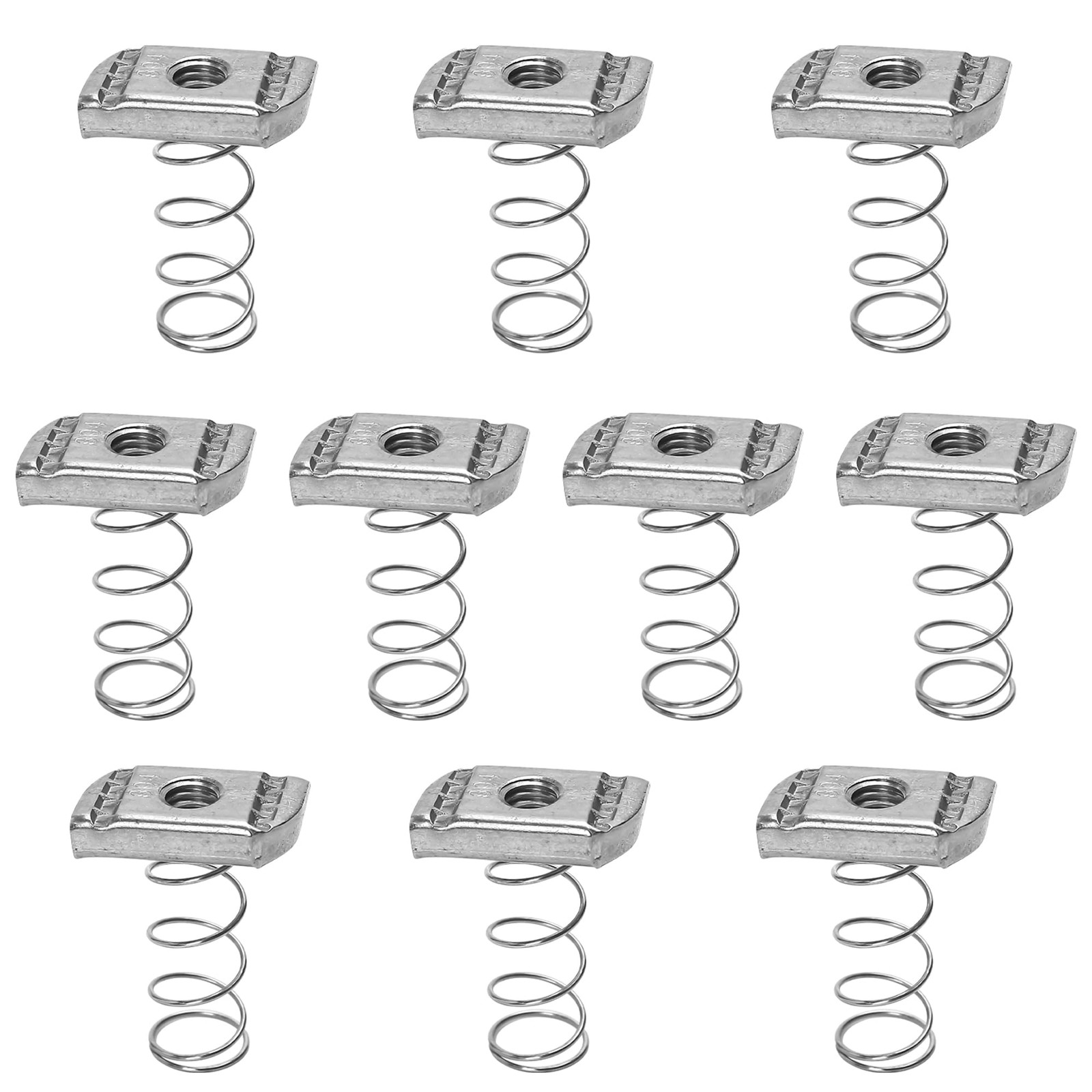 3/8-16 Strut Channel Nuts 10 PCS Thickened Stainless Steel Spring Hardware