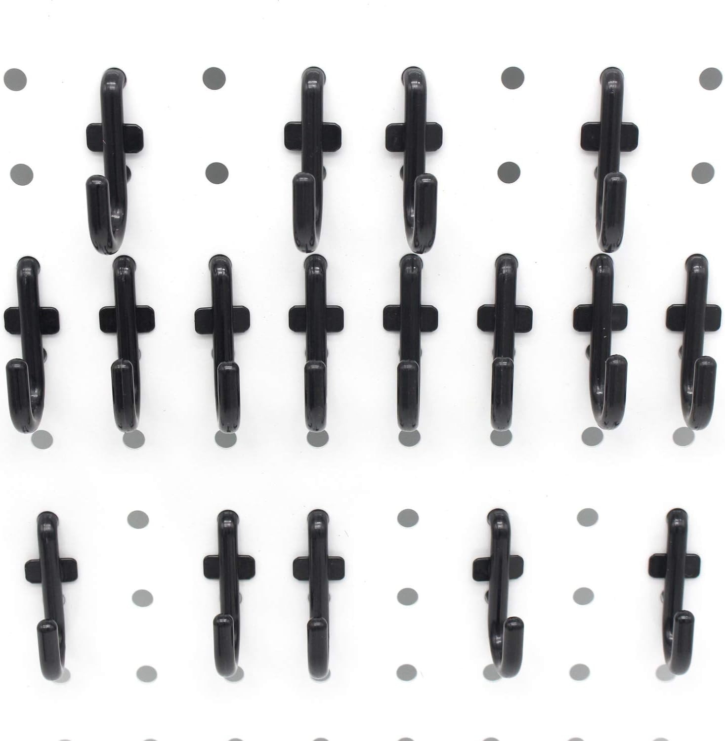 100-Pack Black Pegboard Hooks Kit - Heavy Duty & Easy Install Solutions