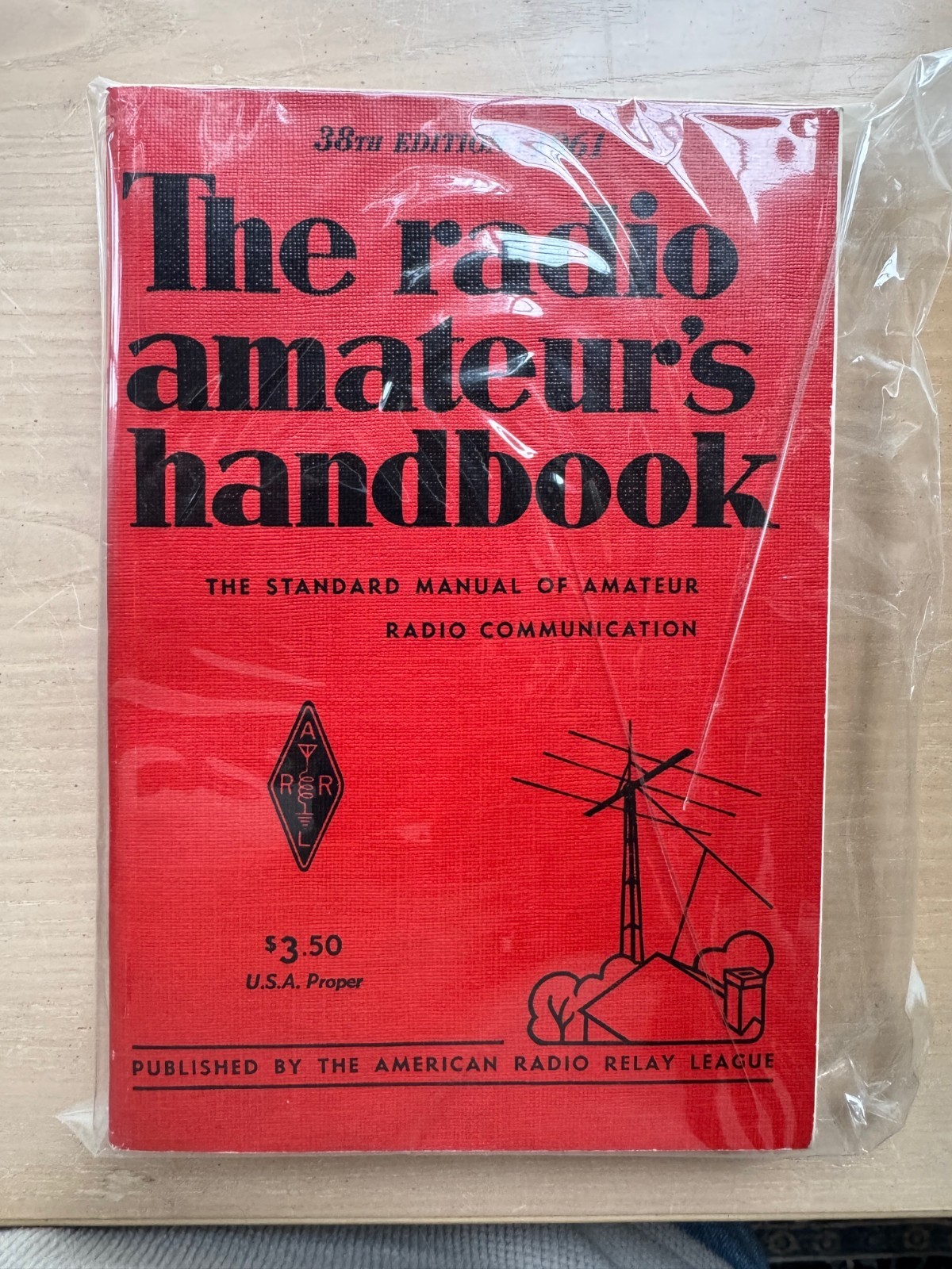 ARRL The Radio Amateur's handbook, 1961, 38th ed, Collector's Cond Still sealed.