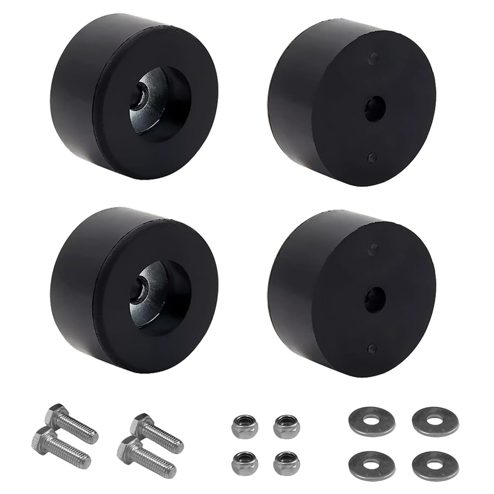 4-Pack Heavy Duty Anti Vibration Rubber Foot for Generators, Pressure Washers...