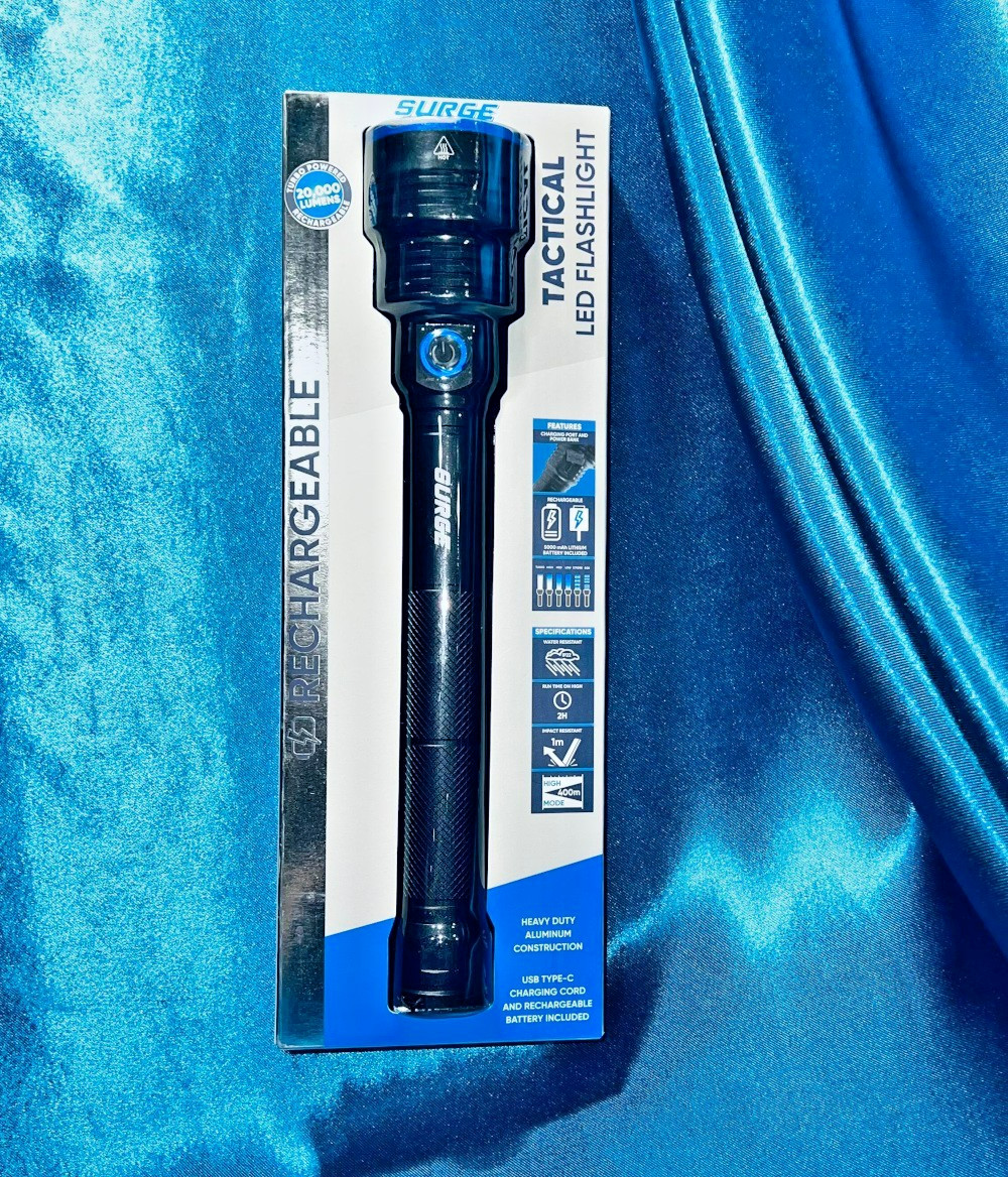 Surge Lighting Tactical LED Flashlight - 20,000 Lumens - HHL5098AS