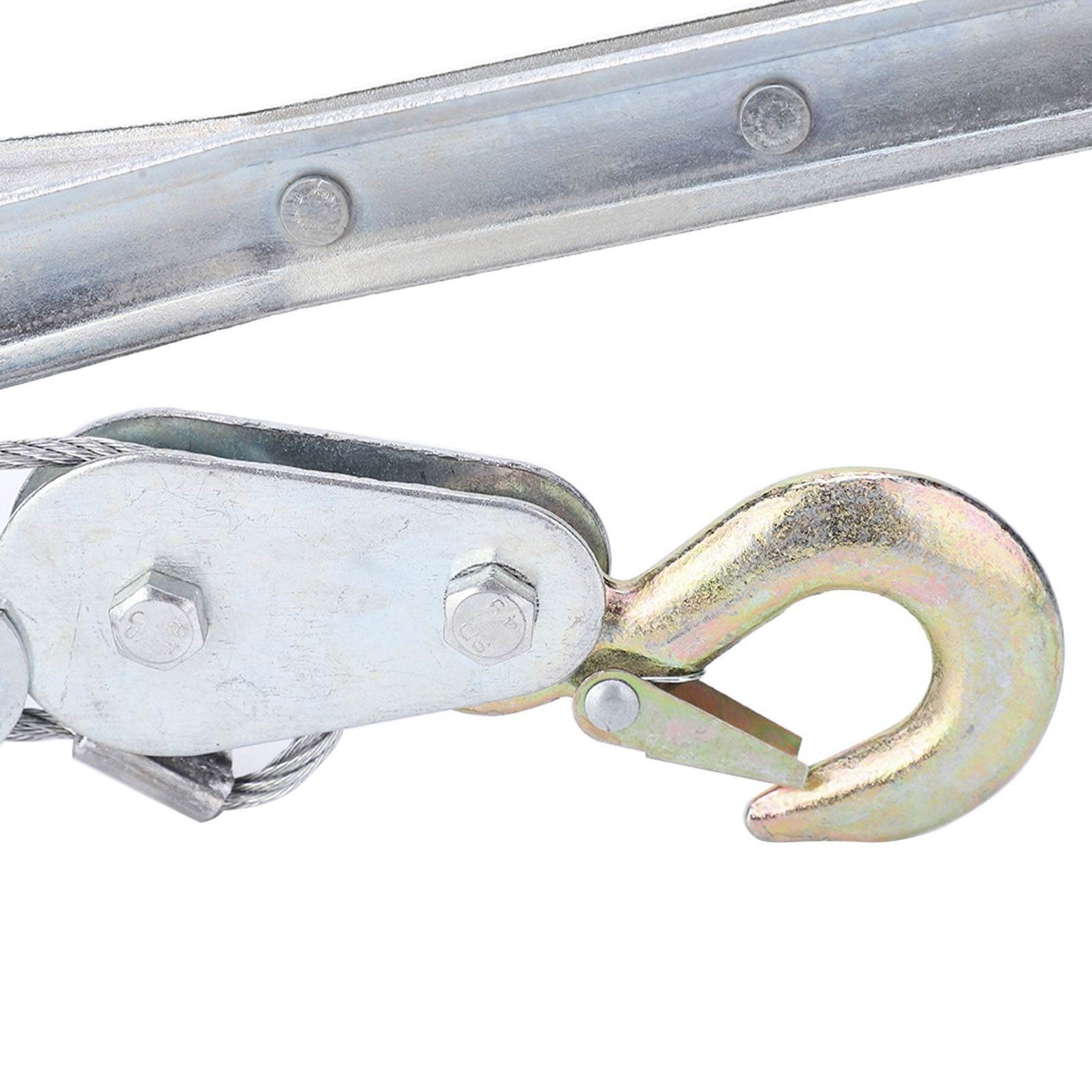 Wire Rope Puller 2 Ton Rope Puller Mini Tightener Double Hook Lifting Tool