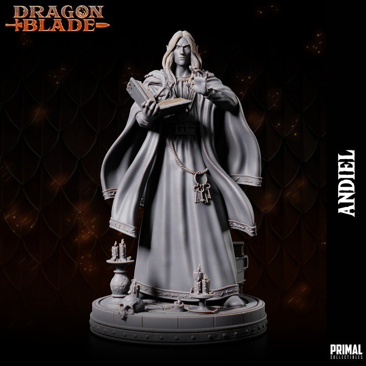Dnd Dalamar Wizard Dragonlance Mini 32mm TTRPG