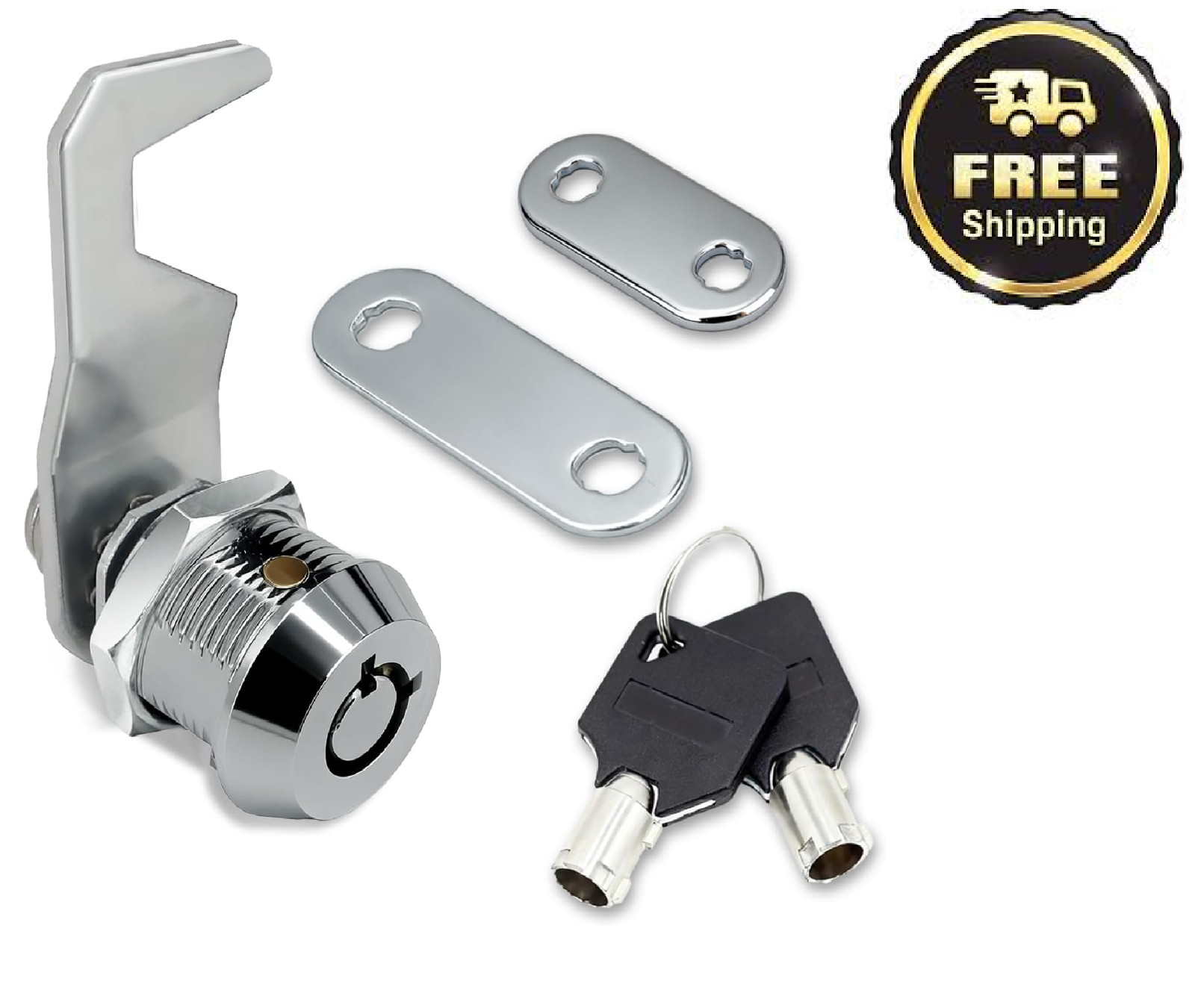 Harbor Freight Tool Cart Lock - Zinc Alloy (5/8 Inch 1 Pack-Black) - Hook Cam