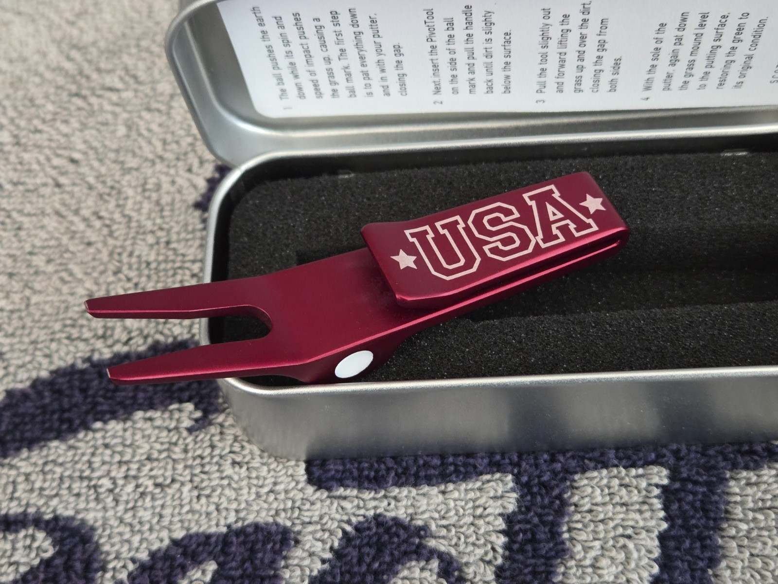 Rare Scotty Cameron 2019 USA Red Pivot/Divot Repair Tool⛳⛳⛳