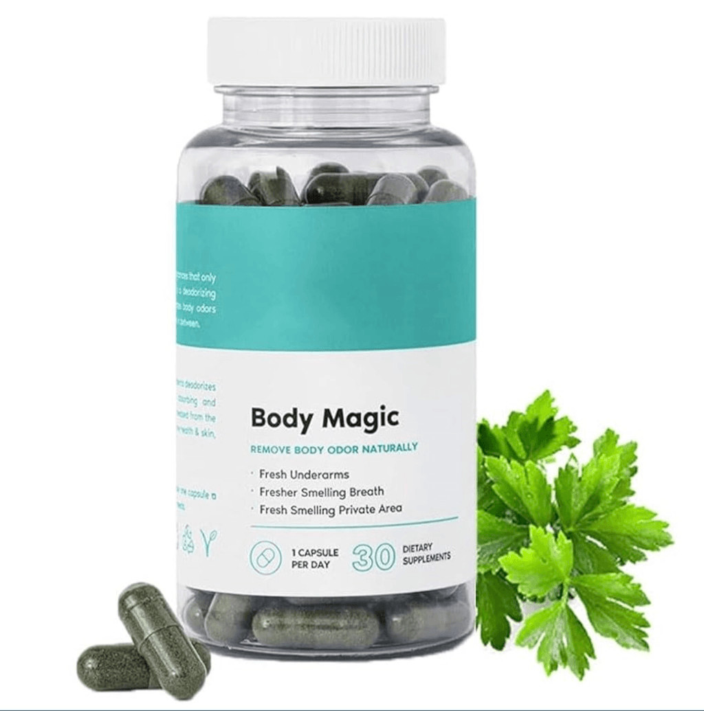 Body Magic Body Deodorizing Supplement for Women & Men 30 Capsules NEW Sealed