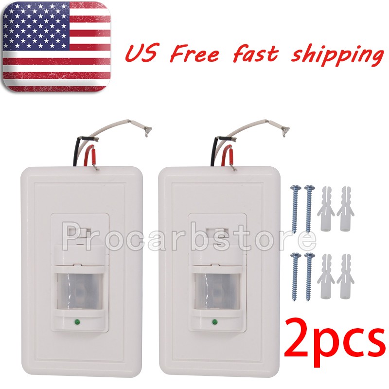 New Auto On/Off Sensor Switch Motion Infrared Occupancy Vacancy Wall Light Lamp