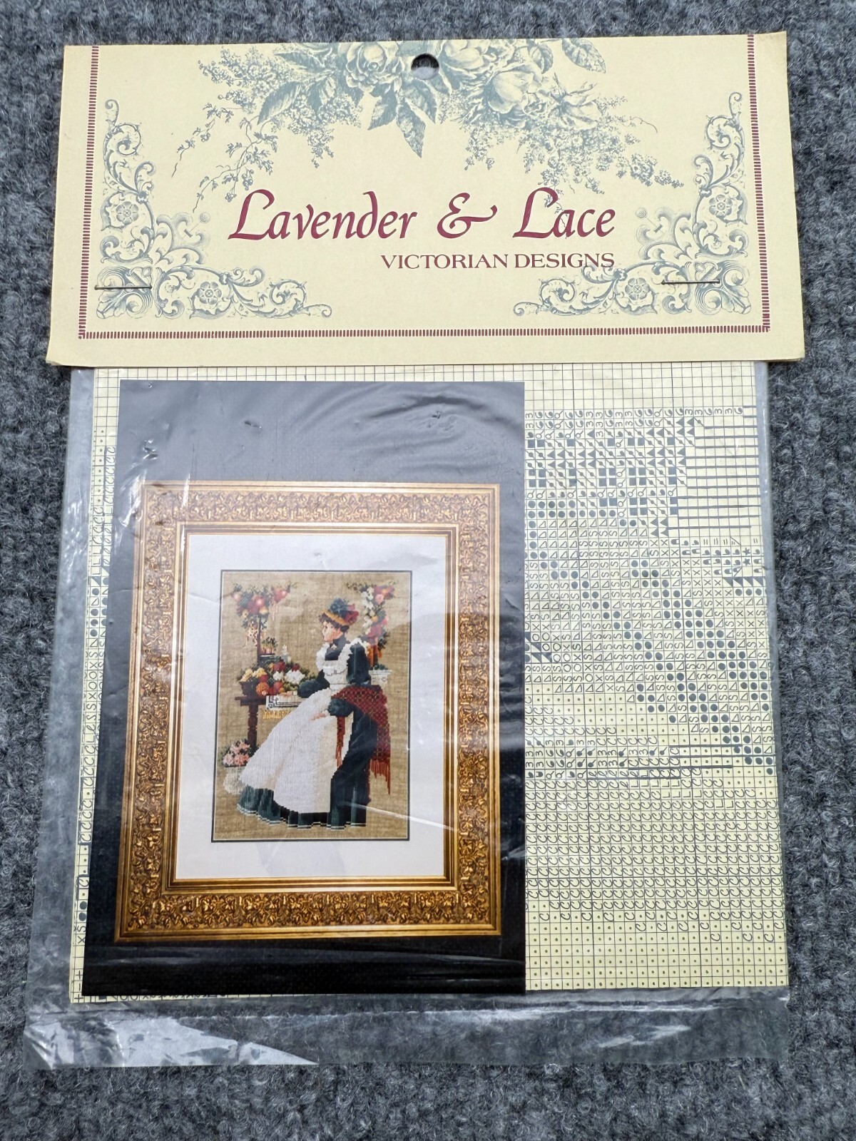 Lavender & Lace Cross Stitch Pattern County Fair LL8