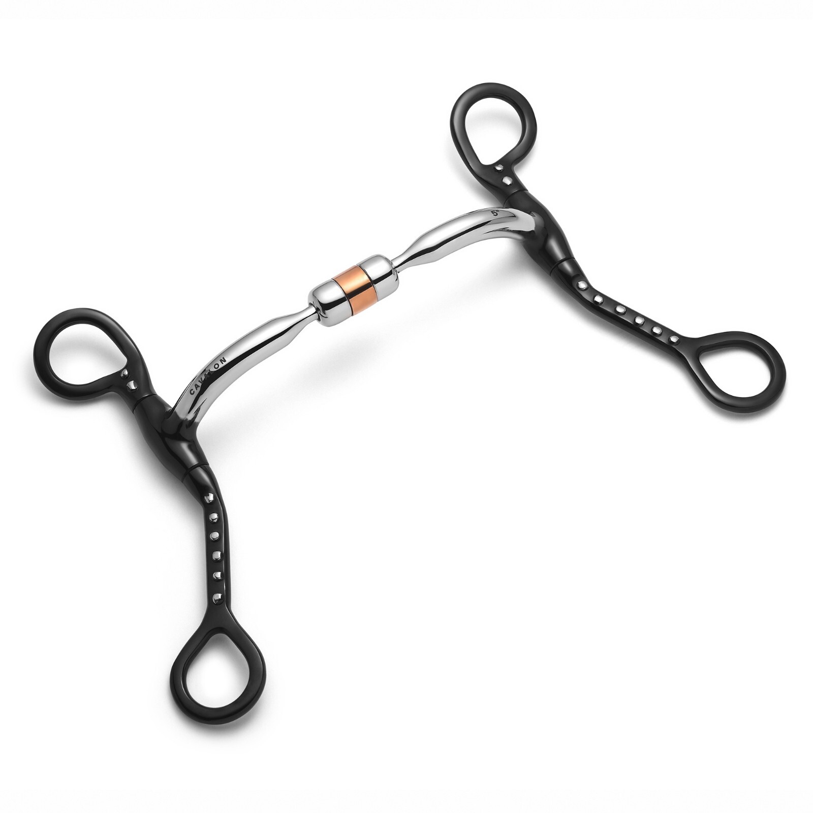 Cavalon Short Shank Capsule Silver Dotted Curb Bit