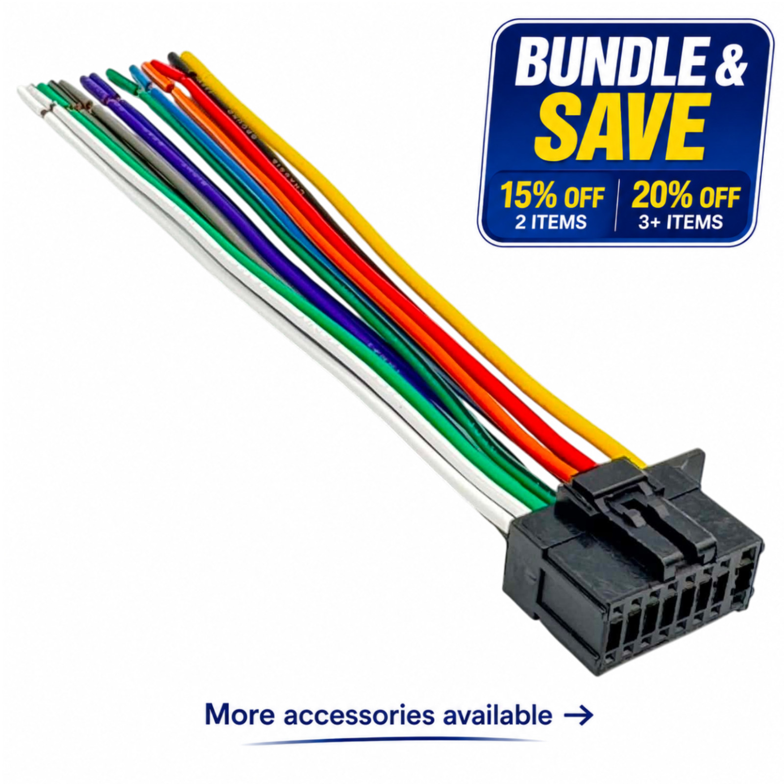 New Wire Harness for Pioneer MVH-S512BS MVHS512BS MVH-MS512BS MVHMS512BS