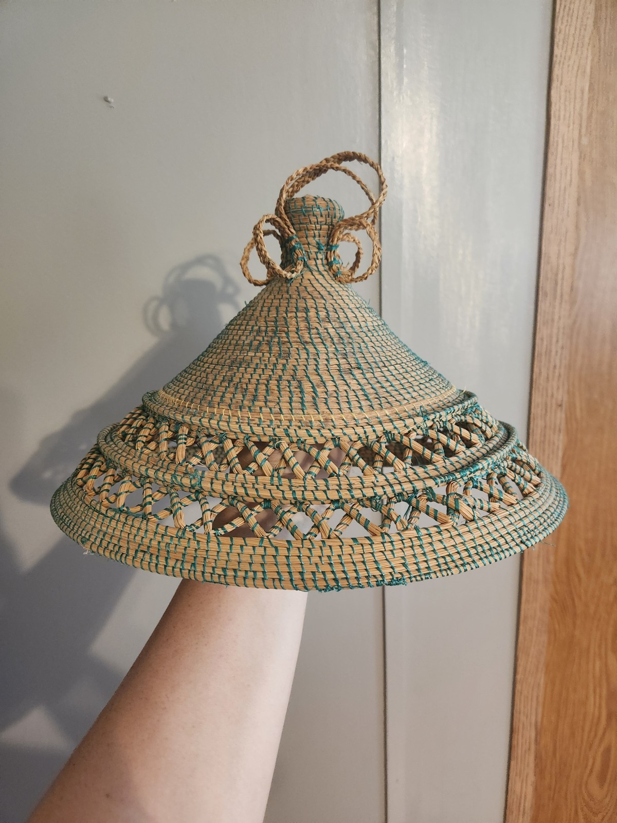 Basotho Mokorotlo Woven Traditional Native African Hat