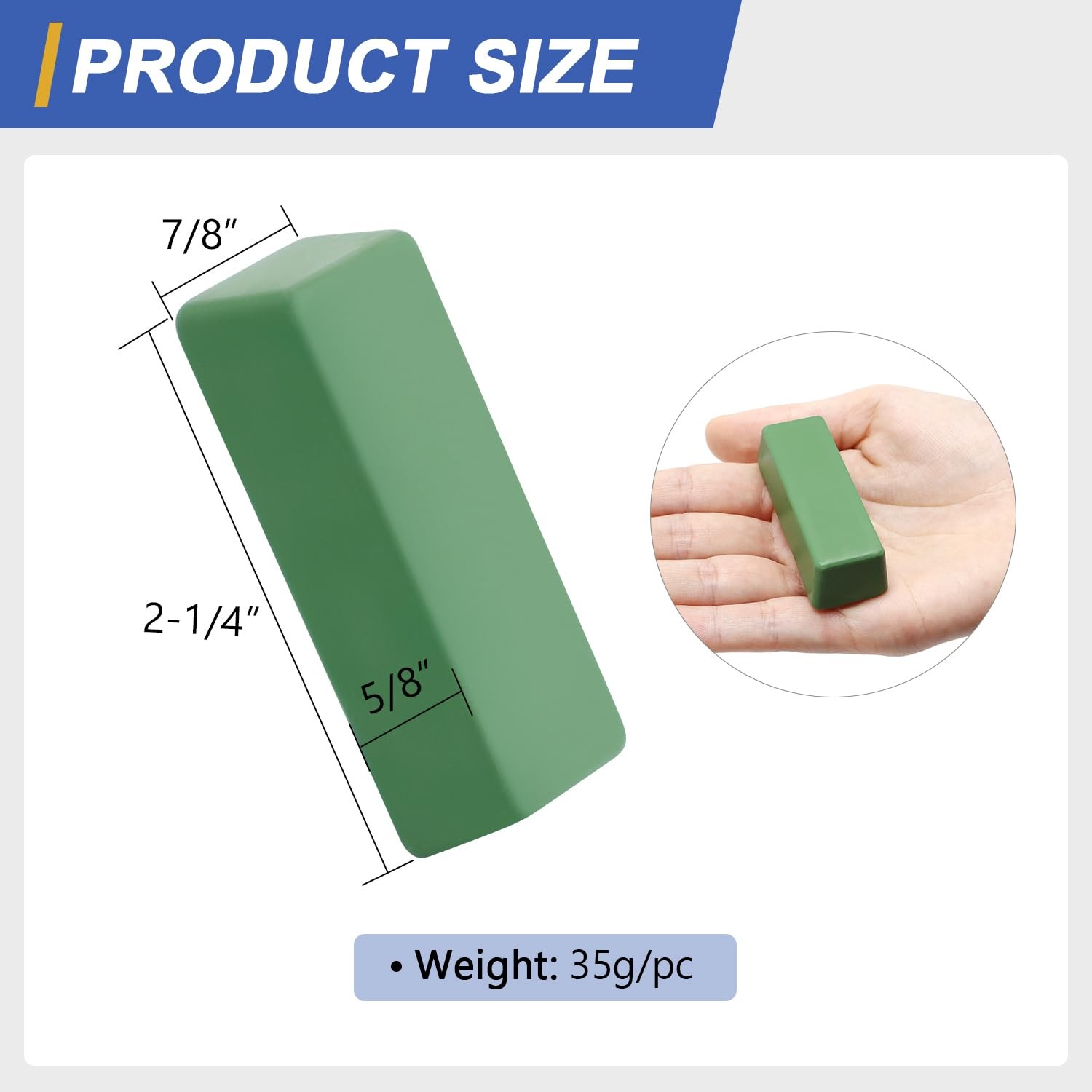 Stropping Compound, 4 Oz, Fine Green Buffing Polishing Compound, Leather Stro