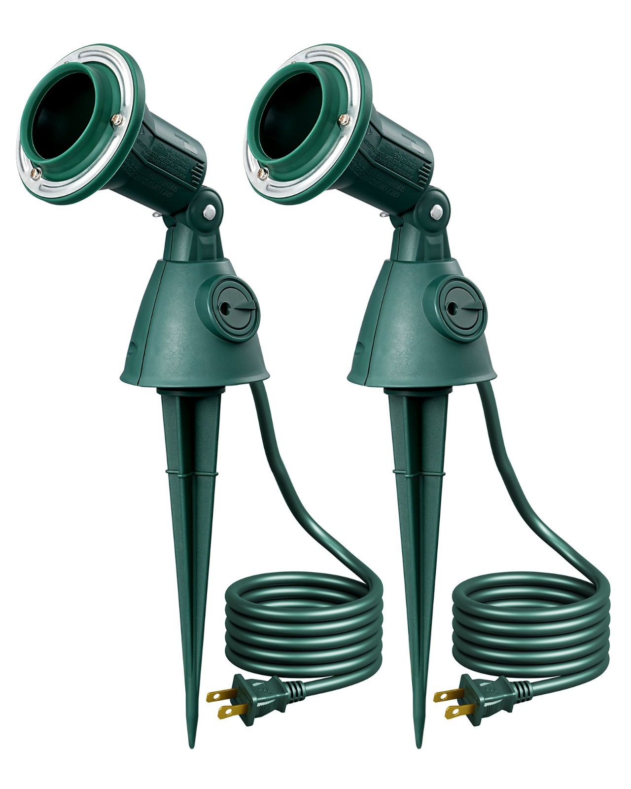 EDISHINE Halloween Outdoor Spotlight 2 Pack, Dusk to Dawn Auto On/Off,Waterproof