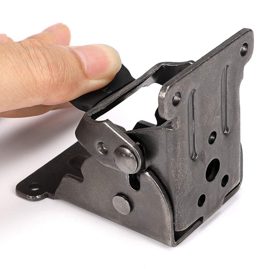 Skelang 2-Pack Folding Brackets, Lock Extension Hinge, Foldable Leg Brackets