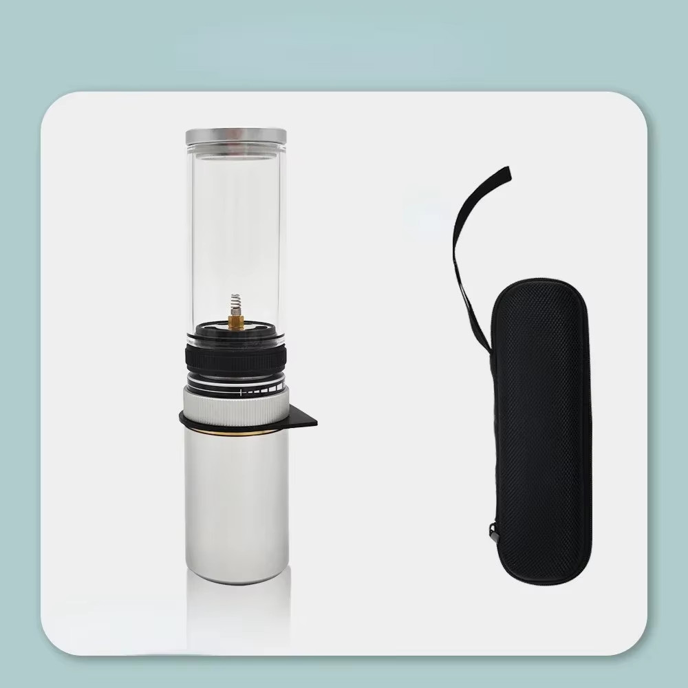 Mini Portable Aluminum Alloy Outdoor Camping Gas Candles Lamp Lantern with Gas C