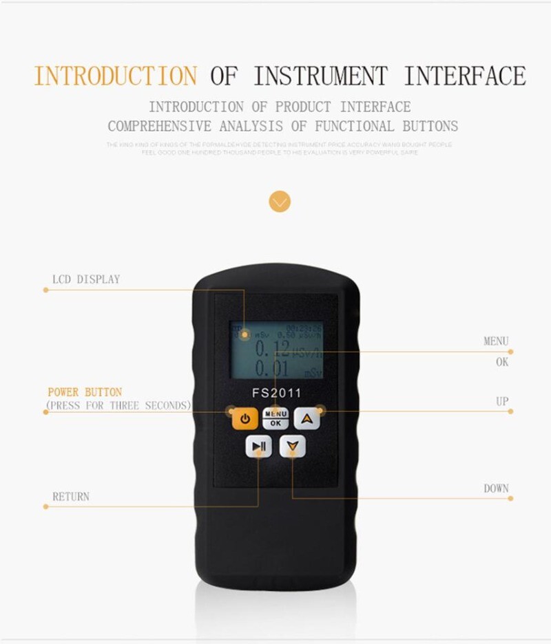 Nuclear Radiation Detector Nuclear Radiation Measuring Instrument for Rays