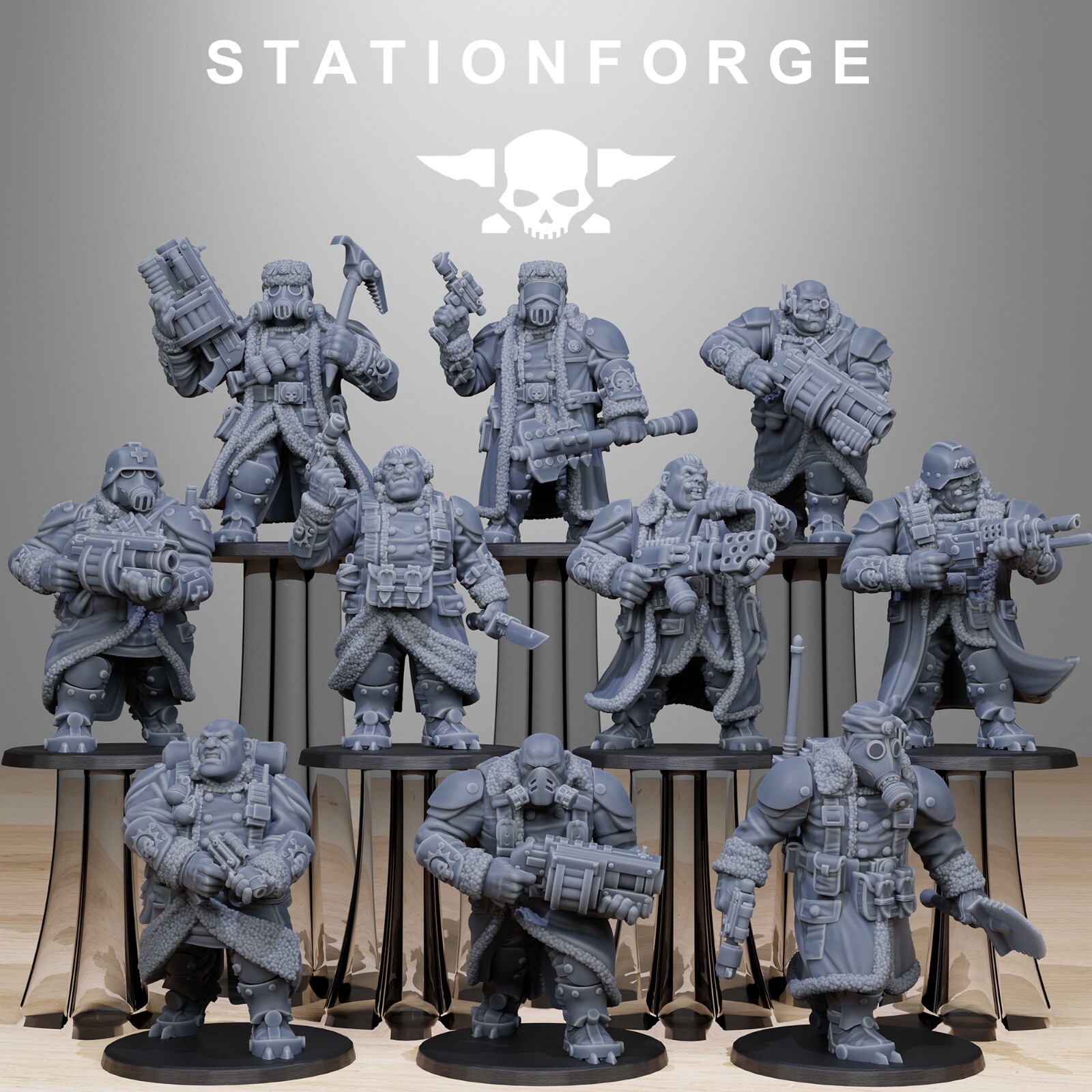 GrimGuard Frostwatch Mutants Miniatures - Station Forge
