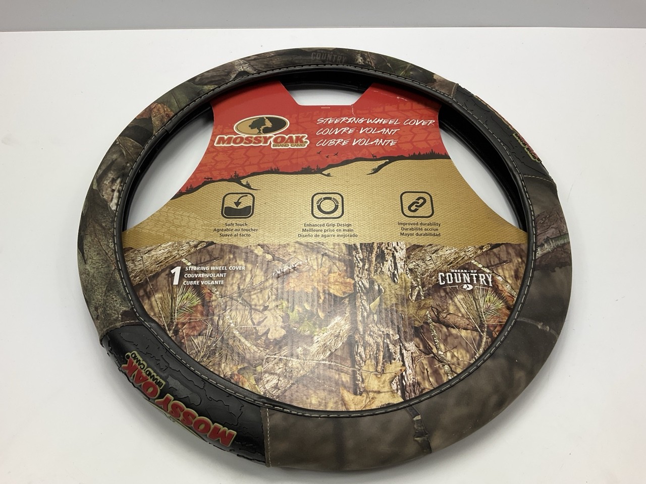 Mossy Oak MSW3408 Camo Steering Wheel Cover - 16"+ Stretch Fit Diameter