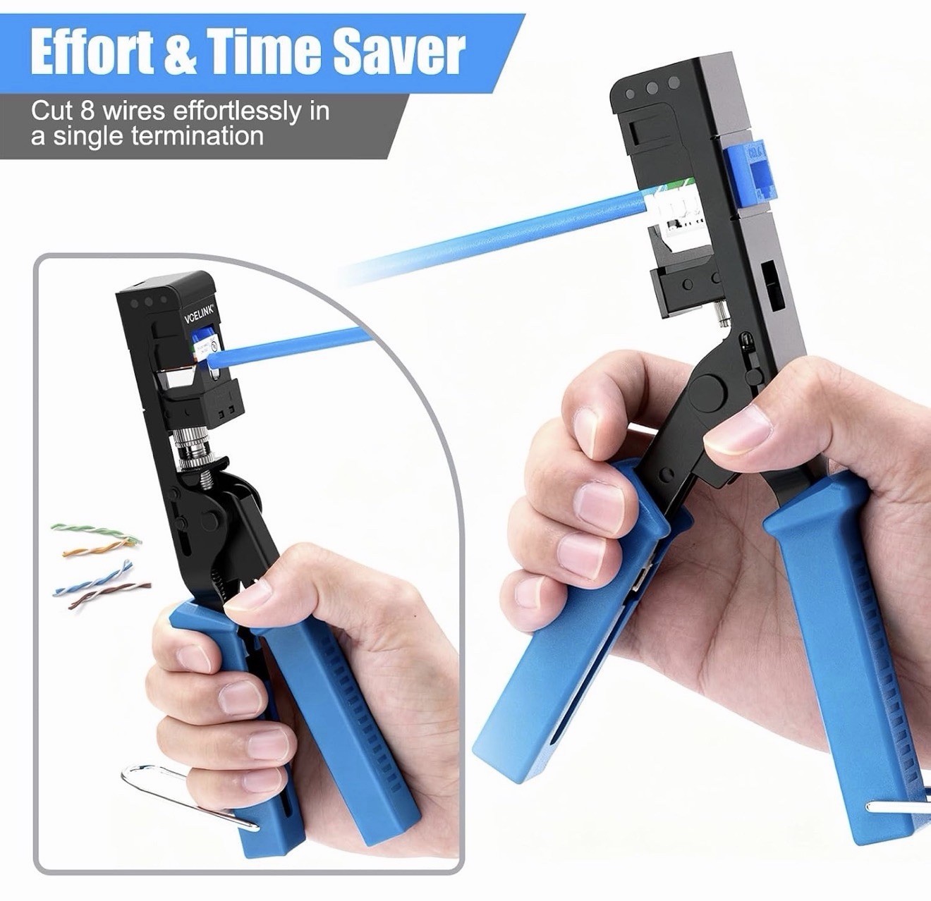 Speed Termination Keystone Tool Only for VCE 90-Degree Keystone Jacks, Cat5e/...