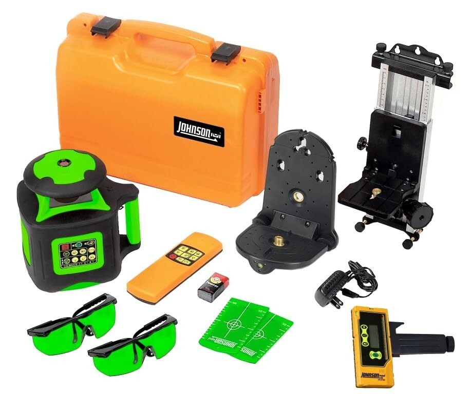Johnson Level 40-6547 Electronic Self-Leveling Horizontal/Vertical Rotary Level
