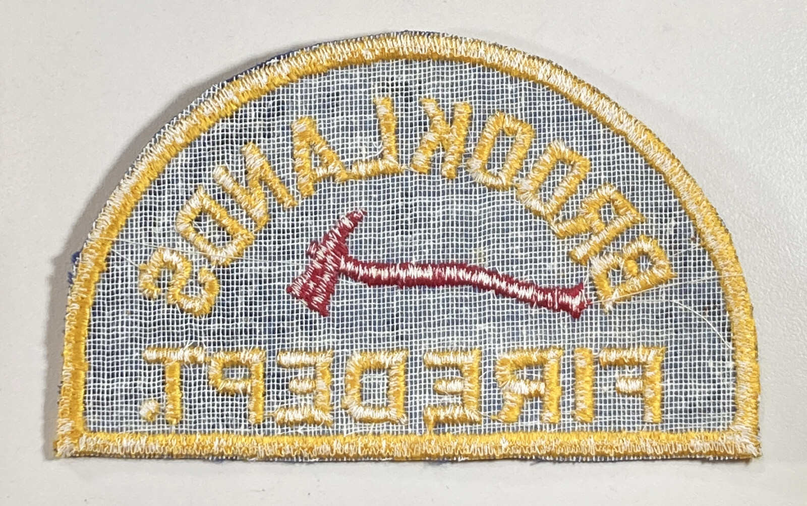 Vintage Brooklands Michigan Fire Dept Patch