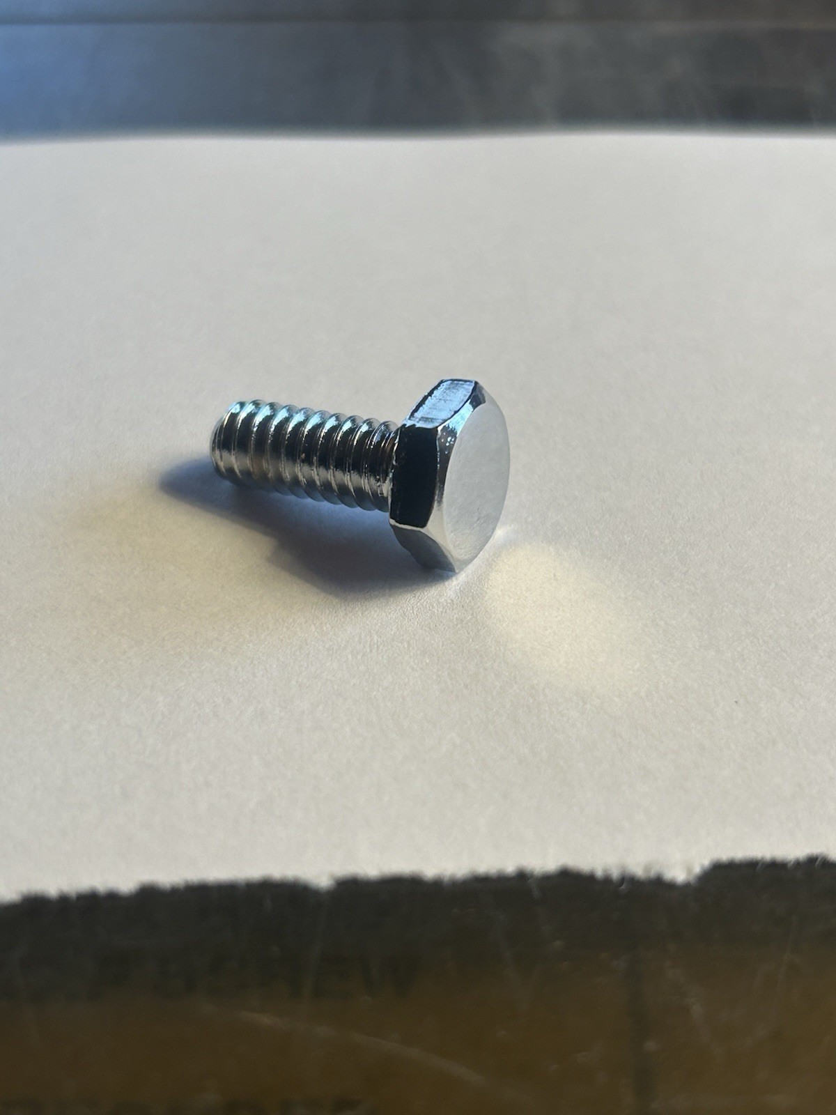 Chrome Plated Hex Head Cap Bolts / Screw Coarse Thread 1/4" - 20 x 7/8"